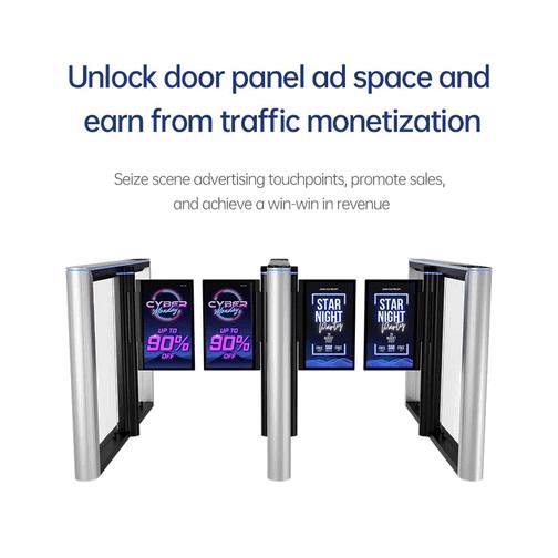 Electronic Swing Turnstile Smart Card Face Access Control Pintu Pembatas Digital
