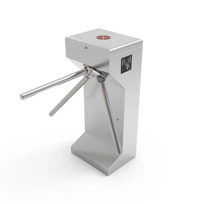 304 SS Flap Barrier Gate RFID Fingerprint Corporate Office Pintu Flap Otomatis