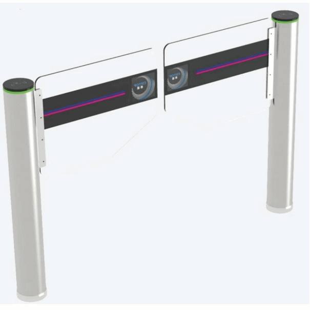 Swing Barrier Otomatis AC220V Anti Tailgating Palang Pembatas Kantor Aman