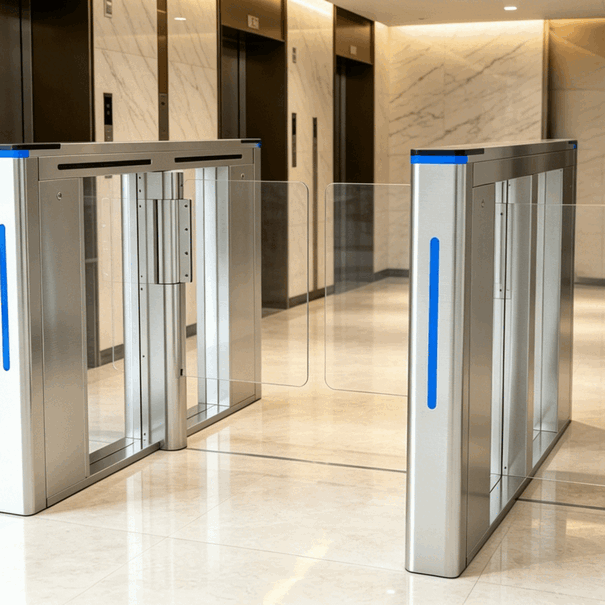 Speedgate Double Turnstile Gate Entry System Pintu Masuk Pabrik Area Gym