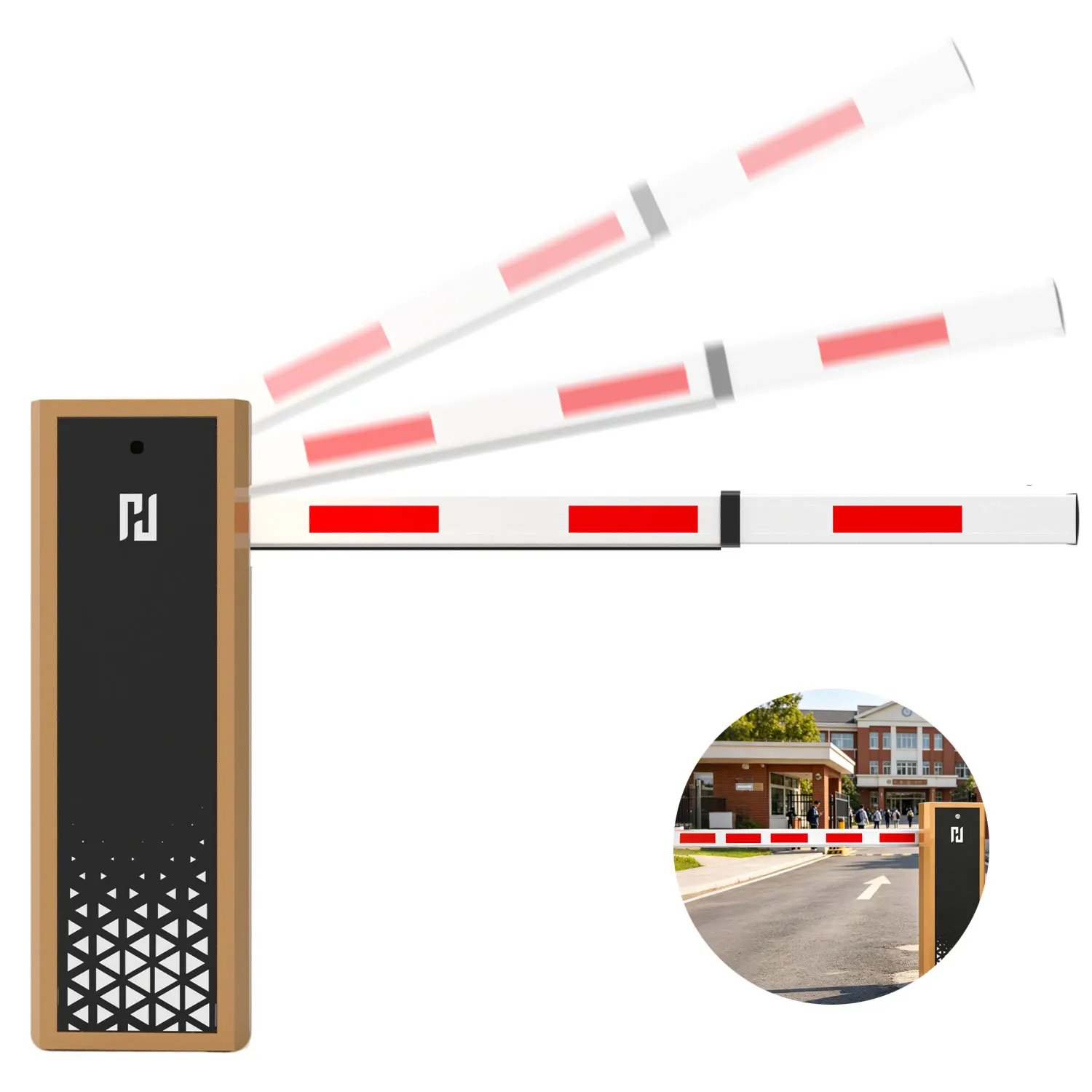 Barrier Gate Luar Ruangan Cerdas Tahan Cuaca Kecepatan Variabel