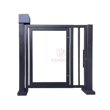 Manual Rotating Advertising Swing Gate Mall Retail Akses Kontrol Pintu Iklan