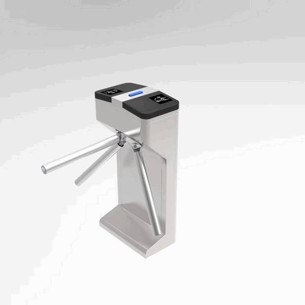 Turnstile Tripod Semi Otomatis IP44 Weatherproof RFID Reader Pembatas Outdoor
