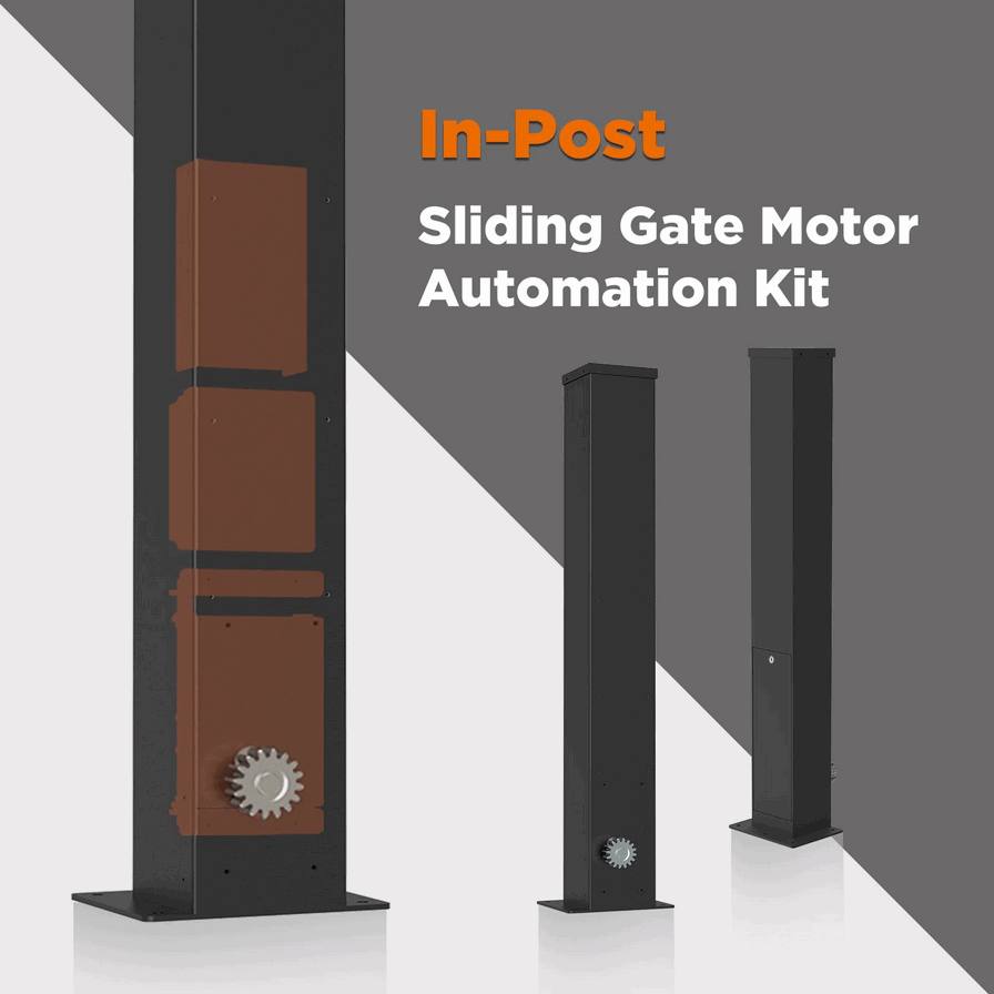 Mesin Pagar Geser Industri 300kg In-Post Sliding Gate Motor Pabrik Gudang