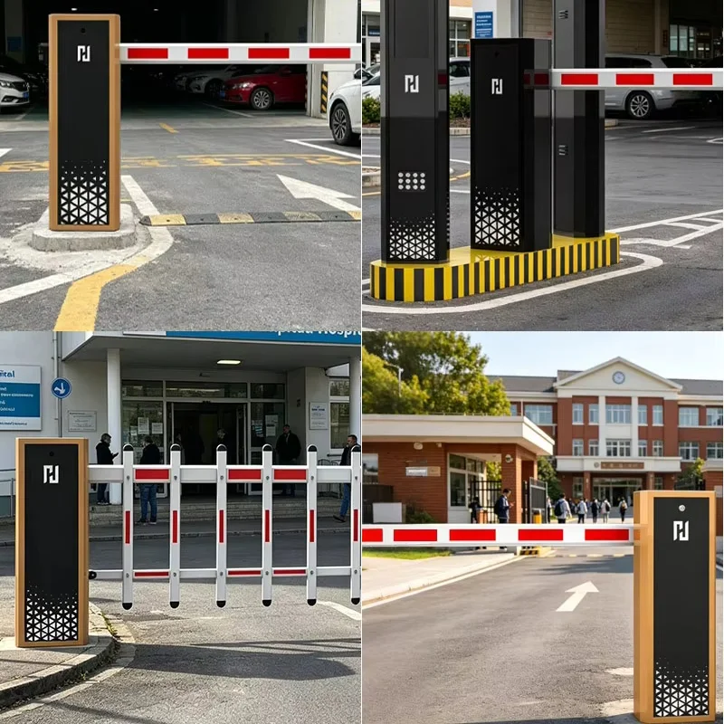 Barrier Gate Lengan Lurus LPR RFID Identifikasi Otomatis